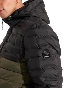 Chaqueta Superdry Radar Quilt Mix Verde Hombre