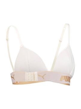 Sujetardor Puma Triangle Blanco Mujer