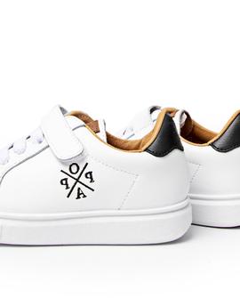 Zapatillas Popa Mickey Blanco Y Negro Para Niños