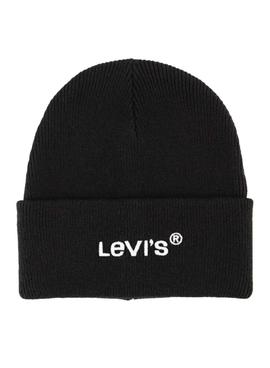 Gorro Levis Wordmark Beanie Negro Hombre y Mujer