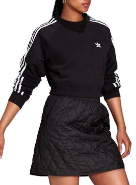 Sudadera Adidas Cropped Negro para Mujer