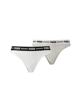 Bragas Puma Iconic String Blanco Mujer