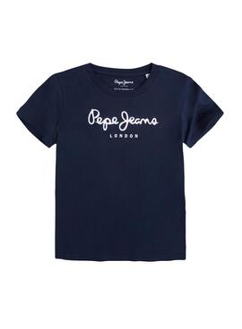 Camiseta Pepe Jeans Art Azul Marino Para Niño