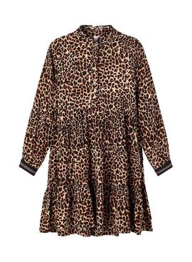 Vestido Name It Nagira Leopardo Para Niña