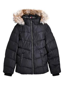 Cazadora Tommy Hilfiger Essential Down Negro Niña