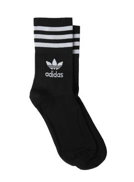 Pack 5 Calcetines Adidas Mid Cut Negro Para Niños