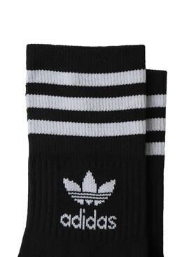 Pack 5 Calcetines Adidas Mid Cut Negro Para Niños