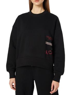 Sudadera Calvin Klein Multi Urban Negro Para Mujer