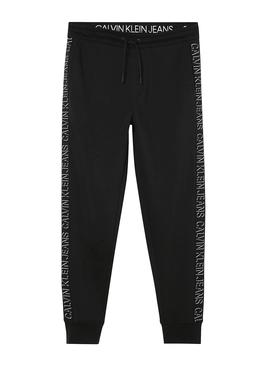 Pantalón Calvin Klein Shadow Logo Negro Hombre