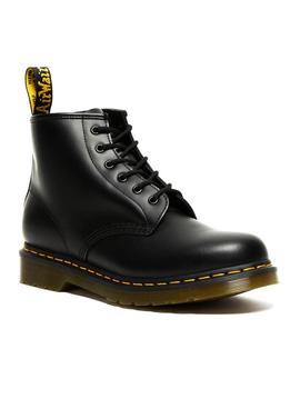 Botines Dr. Martens Piel 101 6 Ojales Smooth Negro