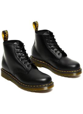 Botines Dr. Martens Piel 101 6 Ojales Smooth Negro