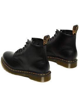 Botines Dr. Martens Piel 101 6 Ojales Smooth Negro