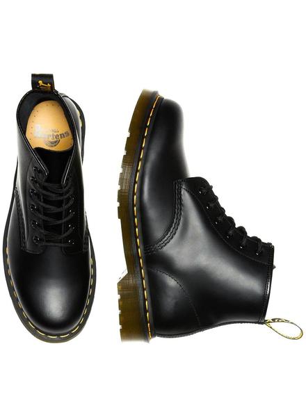 Botines Dr. Martens Piel 101 6 Ojales Negro