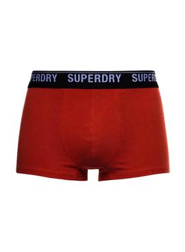 Pack Tres Calzoncillos Superdry Multi Para Hombre