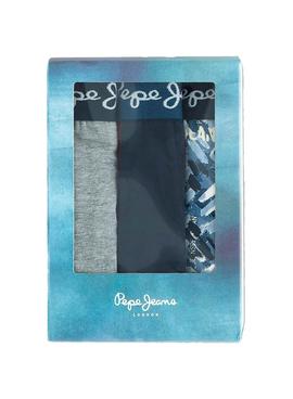 Pack 3 Calzoncillos Pepe Jeans Rafe Azul