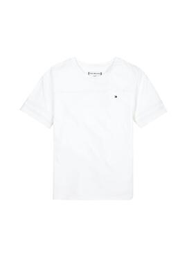 Camiseta Tommy Hilfiger Sporty Mesh Tape Blanco 