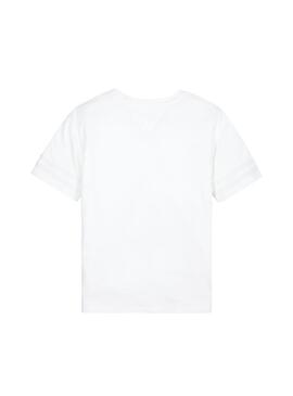Camiseta Tommy Hilfiger Sporty Mesh Tape Blanco 