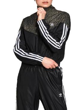 Chaqueta Adidas Track Negrom Serpiente Para Mujer