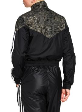 Chaqueta Adidas Track Negrom Serpiente Para Mujer