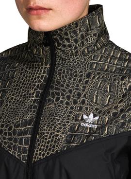 Chaqueta Adidas Track Negrom Serpiente Para Mujer