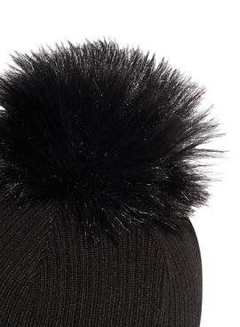 Gorro Adidas Pompón Negro Para Mujer
