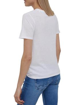 Camiseta Pepe Jeans Daia Blanco Para Mujer