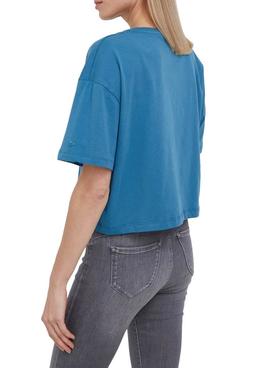 Camiseta Pepe Jeans Daiana Azul Para Mujer