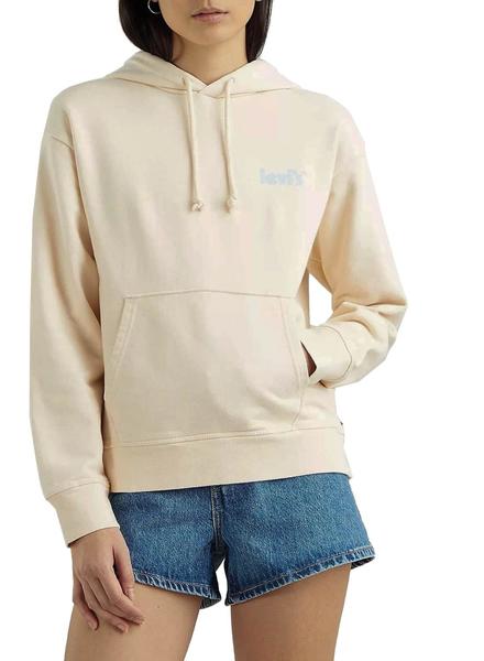 Sudadera Levis Standard Beige Mujer