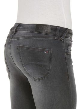 Pantalon Vaquero Tommy Jeans Sophie Plush Gris