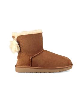 Botas UGG Mini Pluff Bow Chestnut