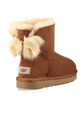 Botas UGG Mini Pluff Bow Chestnut