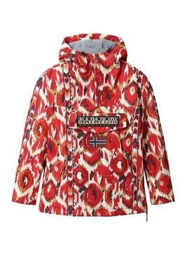 Cazadora Napapijri Rainforest Print Rojo Mujer