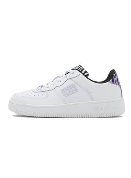 Zapatillas Tommy Jeans Basket Wild Animal Mujer