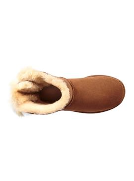 Botas UGG Mini Pluff Bow Chestnut