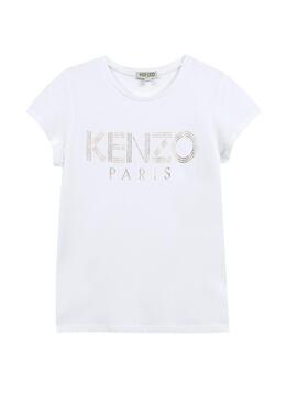 Camiseta Kenzo Logo Blanca Niña