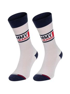 Pack Calcetines Tommy Jeans TH Unisex Blanco