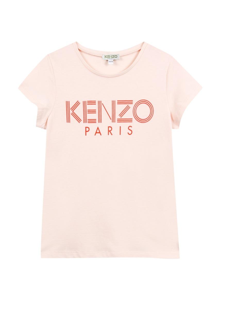 Camiseta Kenzo Logo Rosa Niña