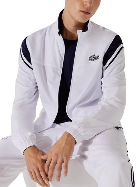 Chándal Lacoste Sport Blanco Contrastes Hombre