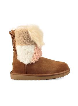 Botas UGG Classic Charm Patchwork Fluff