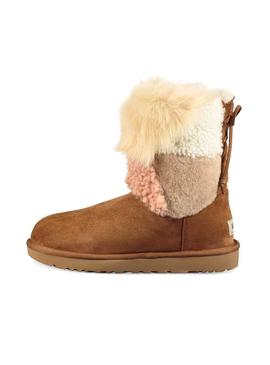 Botas UGG Classic Charm Patchwork Fluff