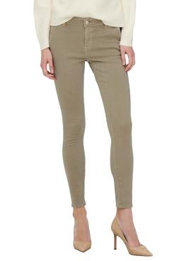 Pantalón Only Blush Chino Skinny Tostado Mujer