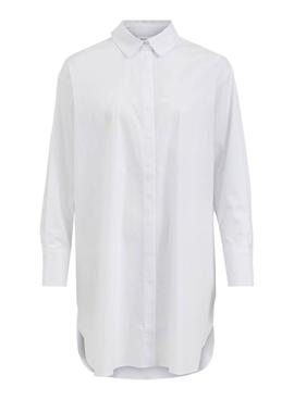 Camisa Vila Gimas Oversize Blanco para Mujer