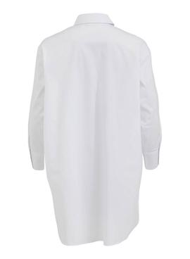 Camisa Vila Gimas Oversize Blanco para Mujer