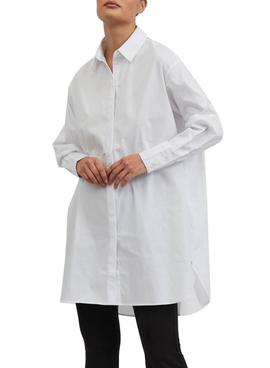 Camisa Vila Gimas Oversize Blanco para Mujer