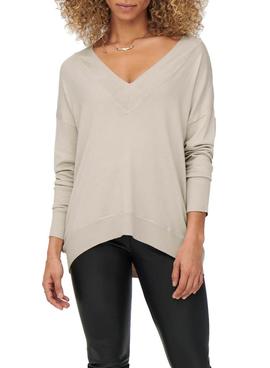 Jersey Only Lillies Beige para Mujer