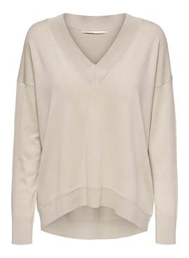 Jersey Only Lillies Beige para Mujer