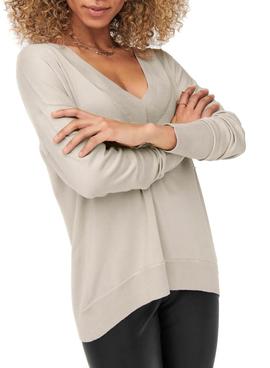 Jersey Only Lillies Beige para Mujer