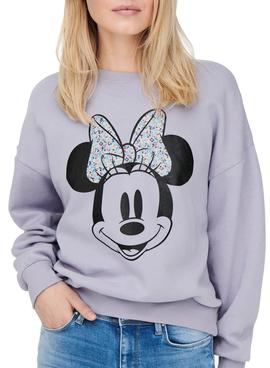 Sudadera Only Disney Morado para Mujer