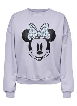 Sudadera Only Disney Morado para Mujer