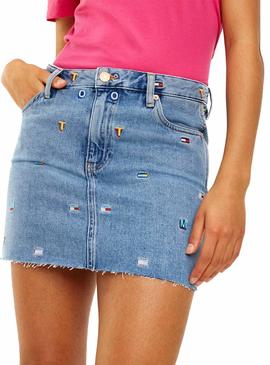 Falda Tommy Jeans Vaquera GR Mujer